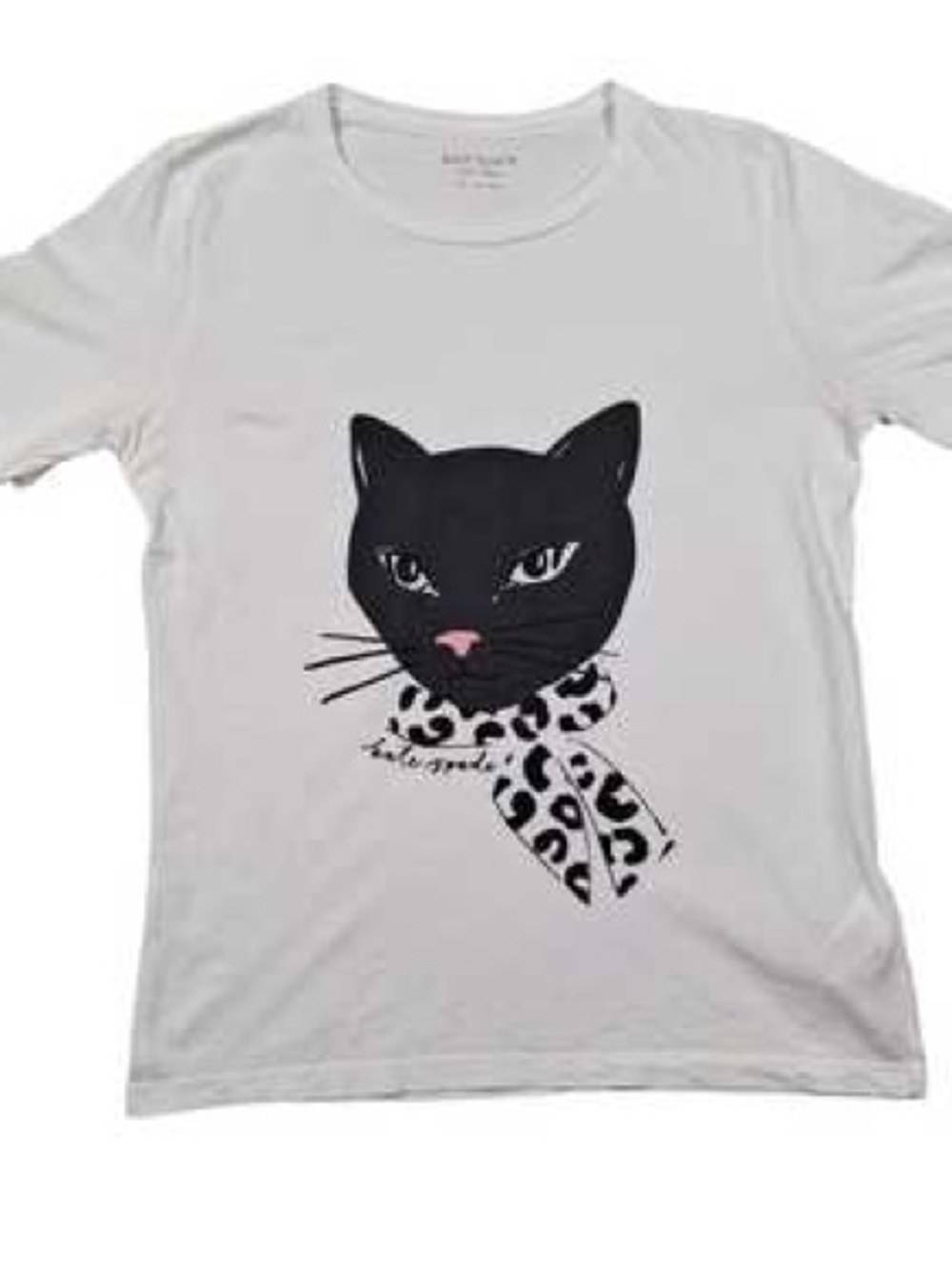 Kate Spade feline cat tee 100% cotton